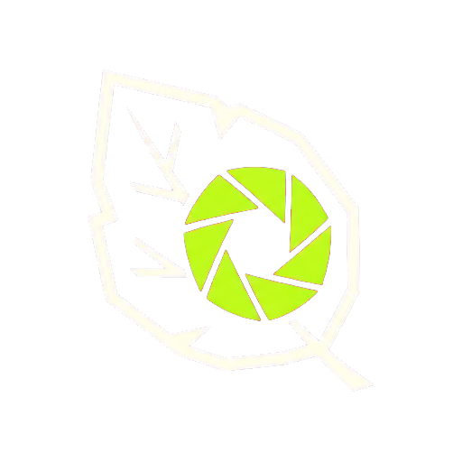 Custom leaf and aperture icon