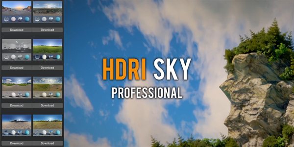 HDRI Sky Pro Blender addon cover