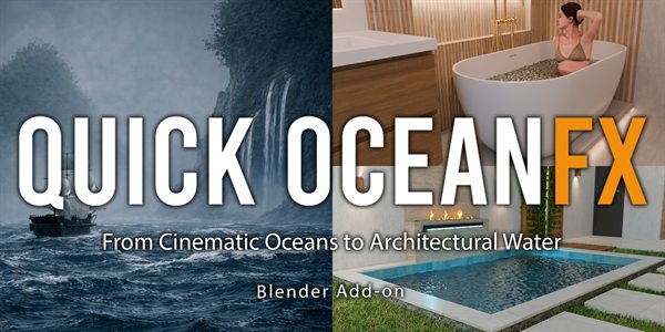 Quick OceanFX Blender addon cover