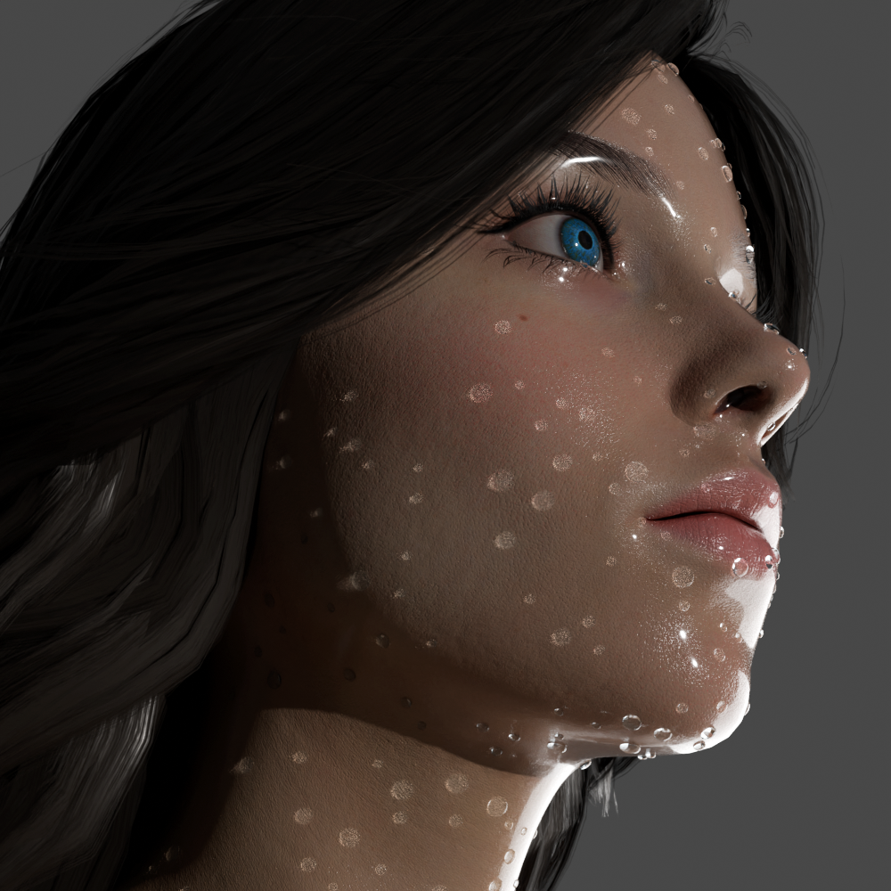 Guided beads or baked particles tracing a path